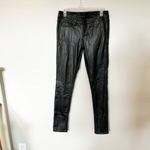 Fade to blue faux leather skinny jeans women’s‎ size 27